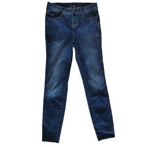 Kuhl Indigo Dye Mid-Rise Skinny Fit Jeans w/ Adjustable Waist Ties - Sz 8